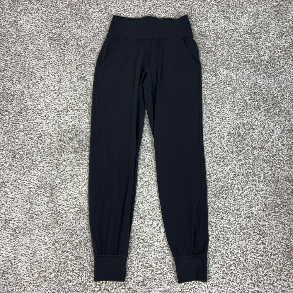 Lululemon Jogger Womens 4 Black Yoga Nulu Align High Rise Pockets Workout Gym